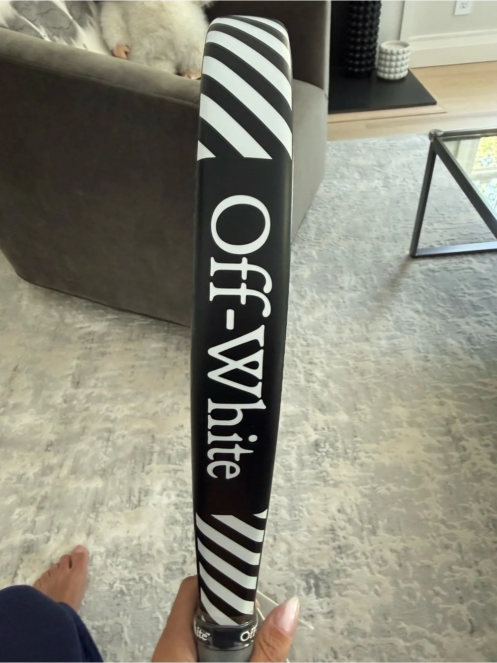 Off White Fiber Glass Padel Racket - Picture 5 of 9